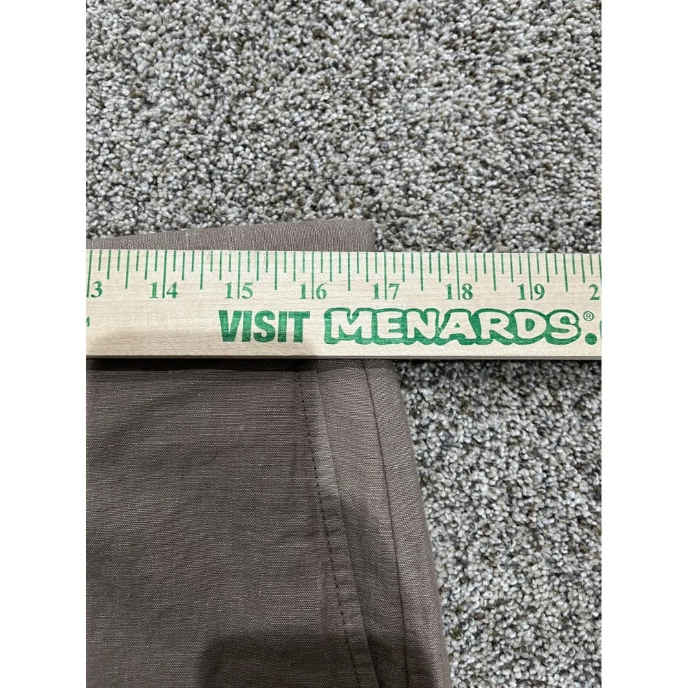 Banana Republic Gavin Straight Leg Linen Cotton Chino Pants Brown Mens 33x32